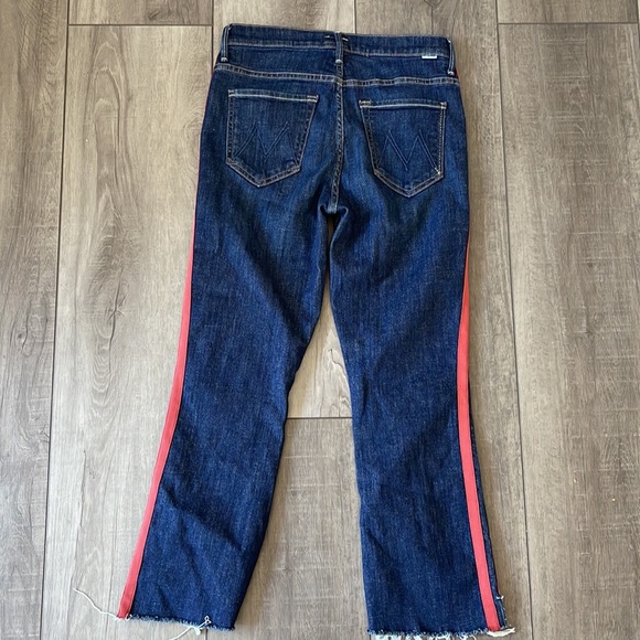 EUC MOTHER jeans insider crop step gray speed racer size 28 - Picture 5 of 9